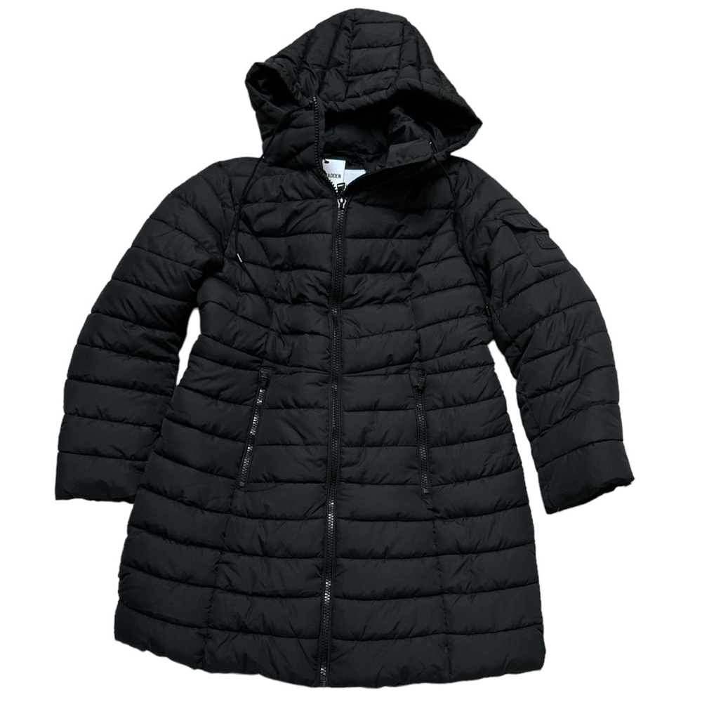 Steve Madden Winter Coat Packable Long Length Quilted Puffer Parka Hooded Jacket